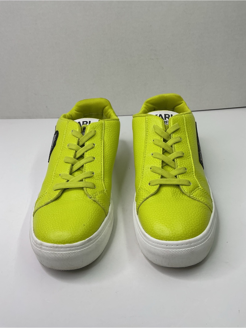 Karl Lagerfeld Neon Green Lace-Up Sneaker